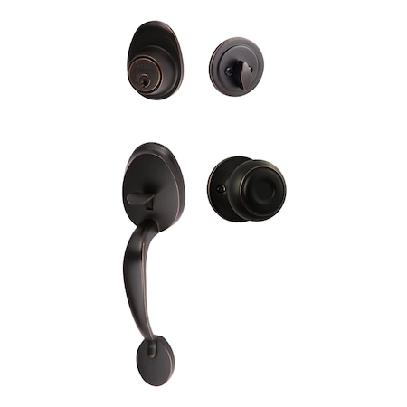 Sure-Loc Hardware Sure-Loc Hardware Alta Handleset, Juniper Handleset Trim, Vintage Bronze AT507-JN 11P